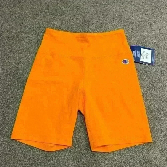NWT Orange Biker Shorts Size S - Picture 3 of 3